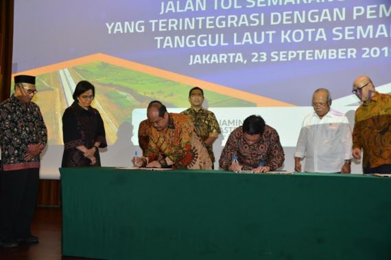 PT PP Semarang Demak Tandatangani PPJT Tol Semarang-Demak - JPNN.COM