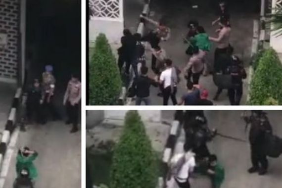 Pernyataan Terbaru Polda Sumut Soal Video Polisi Memukuli Mahasiswa Saat Demo Ricuh - JPNN.COM