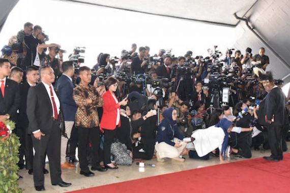 Ribuan Awak Media Nasional dan Internasional Meliput Pelantikan Presiden - JPNN.COM
