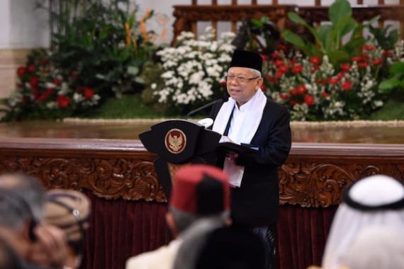 Saat Memperingati Maulid Nabi di Istana, Wapres Ma’ruf Amin Dapat Mandat dari Jokowi - JPNN.COM