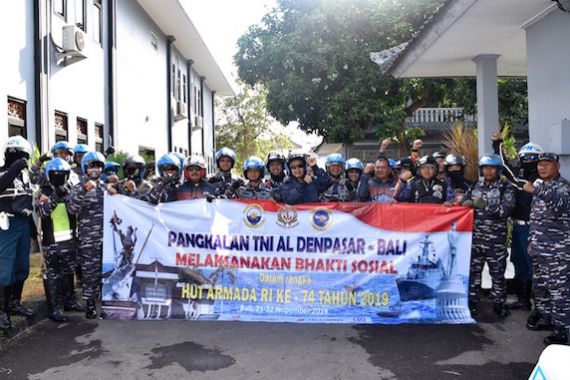 Bersama Para Biker, Lanal Denpasar Gelar Acara Karya Bakti - JPNN.COM