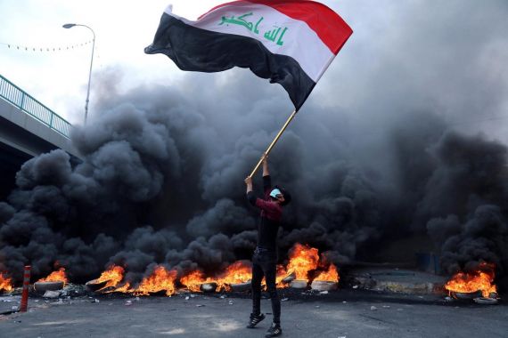 Konsulat Iran Dibakar, Polisi Irak Tembak Mati 45 Demonstran - JPNN.COM