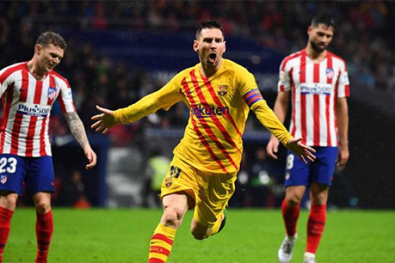 Lihat Gol Messi yang jadi Pembeda Duel Atletico Vs Barcelona - JPNN.COM