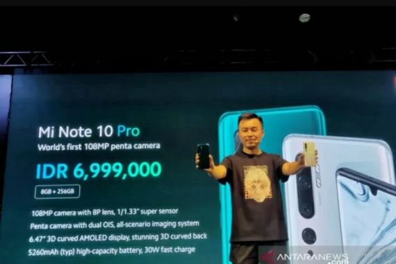 Xiaomi Mi Note 10 Pro Resmi Dirilis, Kamera Besar 108 MP Harga Rp 7 Juta - JPNN.COM