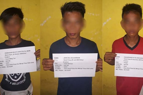 Jual Barang Curian di Facebook, Tiga Pemuda Ini Langsung Diciduk Polisi - JPNN.COM