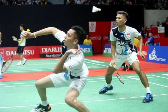 FajRi dan Ginting Tembus Perempat Final Indonesia Masters 2020 - JPNN.COM