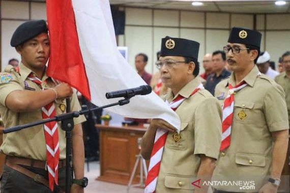 Gubernur Bali Dikukuhkan Jadi Ketua Mabida Pramuka - JPNN.COM
