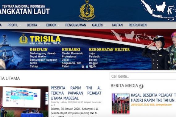 Laksamana Siwi Luncurkan Tampilan Terbaru Website TNI AL - JPNN.COM