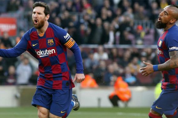 Lionel Messi Cetak 4 Gol, Barcelona Gusur Real Madrid - JPNN.COM