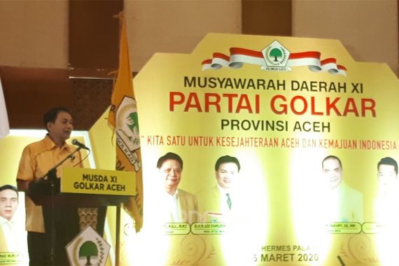 Buka Musda Golkar Aceh, Bang Aziz Sampaikan Pesan Airlangga Hartarto - JPNN.COM