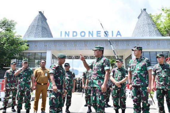 Kasum TNI Tinjau Pos Pengamanan Perbatasan RI - Timor Leste - JPNN.COM
