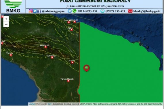 Boven Digoel Papua Diguncang Gempa Magnitudo 5,0 - JPNN.COM