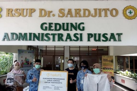 Hellofit Salurkan Bantuan APD Senilai Rp700 juta ke RSUP Dr Sardjito - JPNN.COM