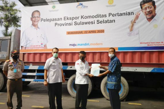 Lepas Ekspor Mete dari Makassar, Mentan: Aktivitas Pertanian Tidak Boleh Berhenti - JPNN.COM