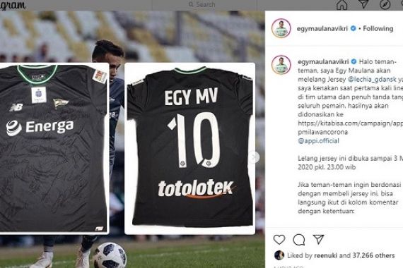 Egy Maulana Vikri Lelang Jersey Bersejarah untuk Perangi Virus Corona - JPNN.COM