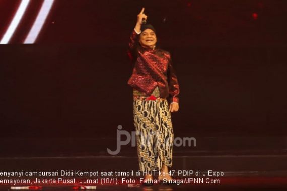 Didi Kempot 'Pamer Bojo' di Depan Pak Jokowi & Bu Mega, Rakernas PDIP Ambyar - JPNN.COM