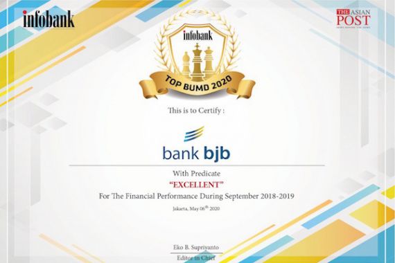 Bank BJB Dinobatkan Sebagai BUMD Terbaik Tahun 2020 - JPNN.COM