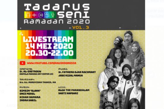 Tadarus Seni Ramadan Live Streaming YouTube, Bertabur Selebritas - JPNN.COM