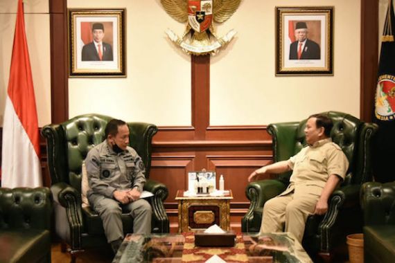 Kepala Bakamla RI Bertemu Menhan Prabowo, Ada Pembicaraan Penting - JPNN.COM