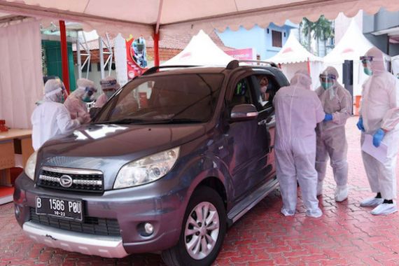 BIN dan Kemenkum HAM Gelar Rapid Test secara Drive Thru - JPNN.COM