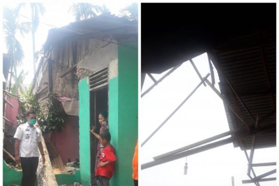 240 Unit Rumah Warga Hinai Rusak Dihantam Angin Puting Beliung, 5 Orang Terluka - JPNN.COM