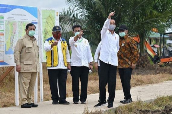 Mentan SYL Dampingi Presiden Jokowi Saat Tinjau Food Estate di Kapuas - JPNN.COM