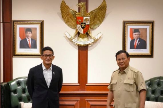 Sandiaga Uno Berkunjung ke Kantor Prabowo, Wajah Keduanya Semringah Sekali - JPNN.COM