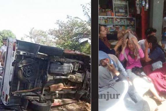Bus Rombongan Pelajar Terguling di Garut, 2 Orang Tewas, Begini Kronologi Mengerikan Itu - JPNN.COM