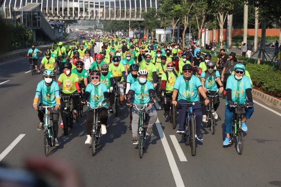 Kampanye Hidup Sehat, Garda Bangsa Adakan Fun Bike Bersama Masyarakat dan Pejabat - JPNN.COM