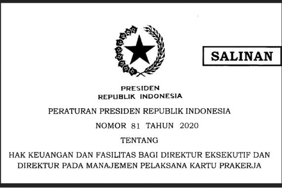 Pak Jokowi Teken Perpres, Sebegini Gaji Para Direktur Manajemen Pelaksana Kartu Prakerja - JPNN.COM