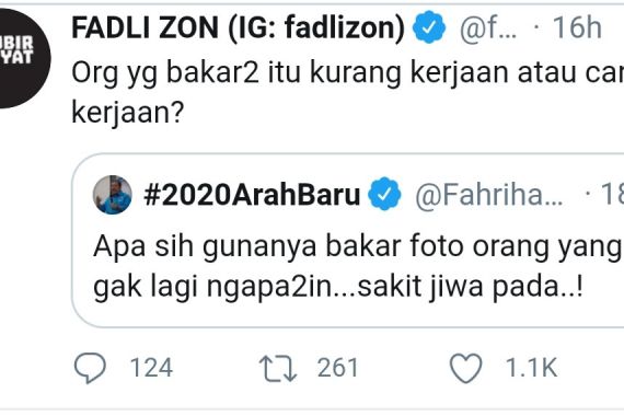 Spanduk Habib Rizieq Dibakar, Fadli Zon dan Fahri Hamzah Bereaksi - JPNN.COM