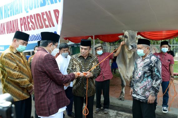 Presiden Jokowi Serahkan Sapi Kurban Seberat 1 Ton di Masjid Istiqlal - JPNN.COM