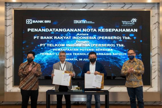 Tingkatkan Layanan Satelit, BRI Gandeng Telkom - JPNN.COM