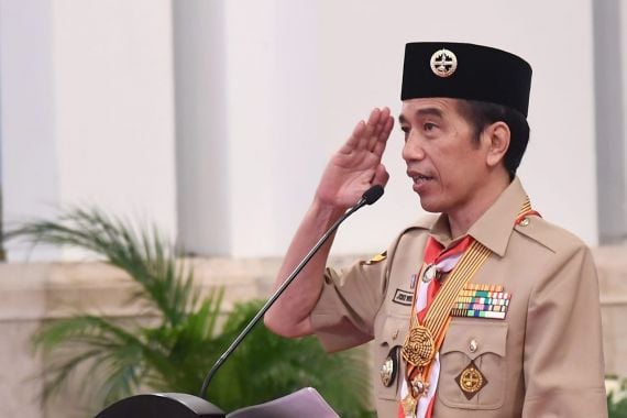 Peringati Hari Pramuka di Masa Pandemi, Jokowi Serukan 2 Gerakan - JPNN.COM