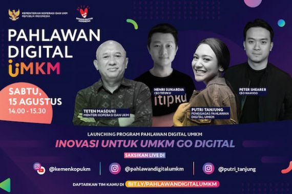 Putri Tanjung dan Teten Masduki Berburu Pahlawan Digital UMKM - JPNN.COM