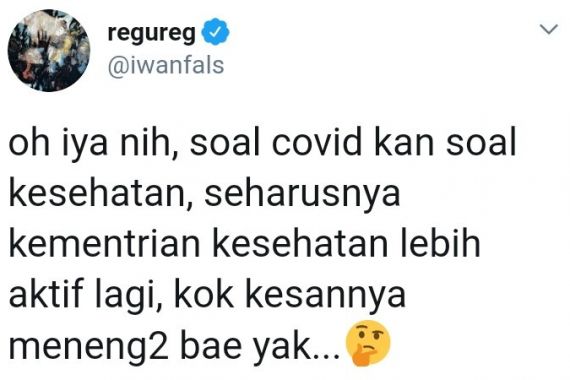Iwan Fals Kritik Menkes Terawan, Lugas - JPNN.COM