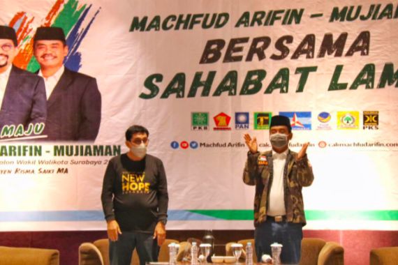 Pasangan Machfud Arifin - Mujiaman Dapat Dukungan 7 Ribu Suara dari Sahabat Lama - JPNN.COM