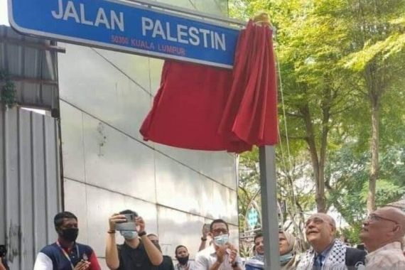 Buktikan Dukungan, Pemkot Kuala Lumpur Resmikan Jalan Palestina - JPNN.COM