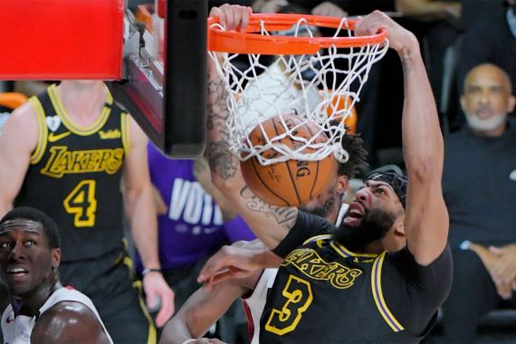 James + Davis = 65 Poin, Lakers Hancurkan Heat di Gim Kedua NBA Finals - JPNN.COM