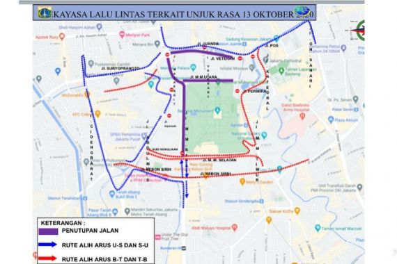 Info dari Dishub DKI soal Rekayasa Lalu Lintas di Sekitar Monas - JPNN.COM