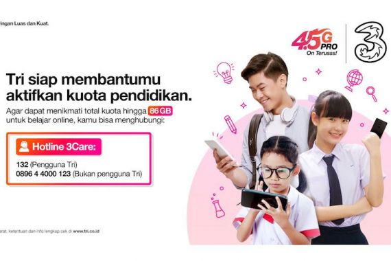 Tri Indonesia Hadirkan Hotline Khusus Pelajar dan Pengajar - JPNN.COM