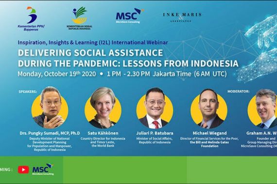 Webinar Internasional Penyaluran Bansos Selama Pandemi: Belajar dari Indonesia - JPNN.COM