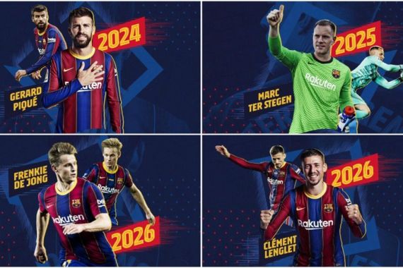 4 Pemain FC Barcelona Dapat Kontrak Baru - JPNN.COM
