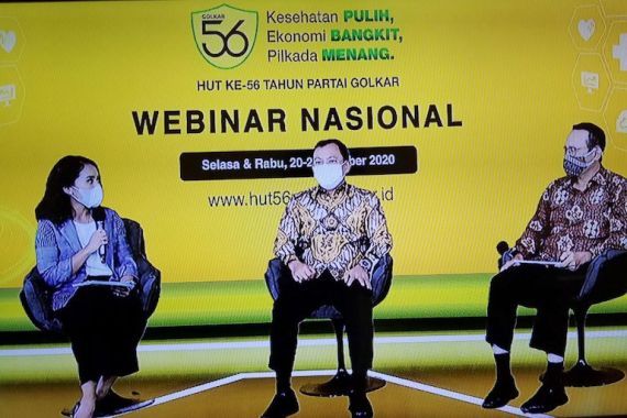 Pujian Menkes dan Dirut BPJS saat Webinar HUT Golkar - JPNN.COM