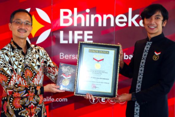 Bagikan 4.000 Asuransi Kecelakaan Secara Gratis, PT Bhinneka Life Raih Rekor MURI - JPNN.COM