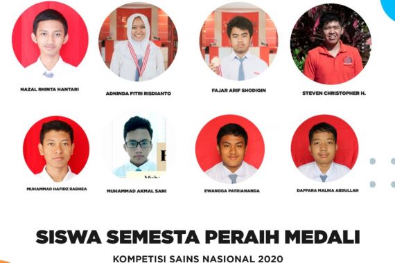 Inilah Daftar Nama Siswa SMA Semesta Peraih Medali KSN 2020 - JPNN.COM