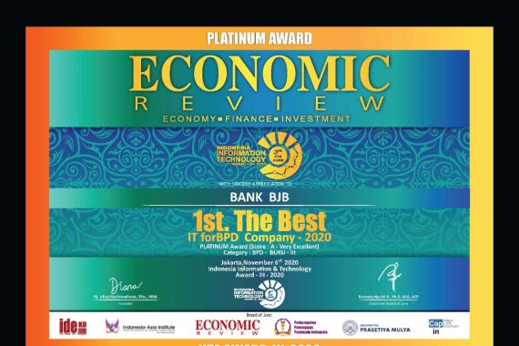 Bank BJB Raih Penghargaan The Best IT for BPD Company 2020 - JPNN.COM