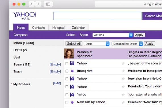 Yahoo Mail Hapus Fitur Forward secara Otomatis - JPNN.COM