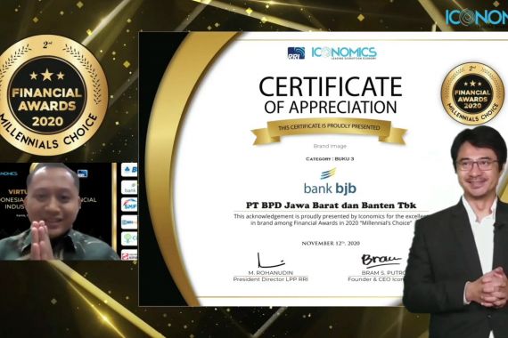 Bank BJB Raih Penghargaan Indonesia Financial Awards 2020 - JPNN.COM