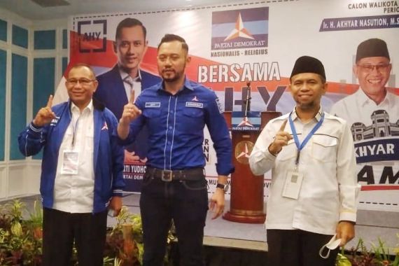 AHY Optimistis Pasangan Akhyar - Salman Bakal Mengalahkan Menantu Jokowi - JPNN.COM